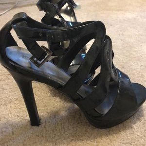 DONATION SALE! Wild Diva strappy black heels